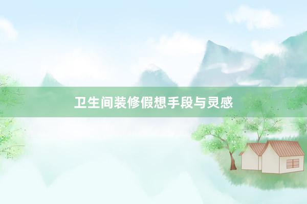 卫生间装修假想手段与灵感
